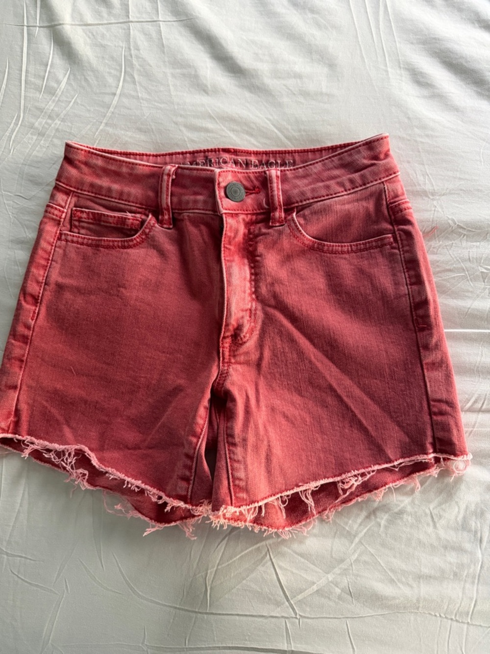 Women’s Pink  Denim Cutoff Shorts